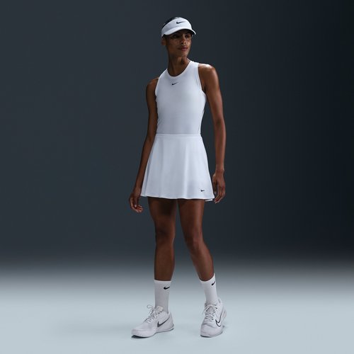 Nike Victory Dri-FIT Flouncy Tennis Skirt - White/Black - FD6528-100