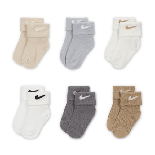 Nike Waffle Knit Socks 6 Pairs - Sanddrift - NN1015-X5C