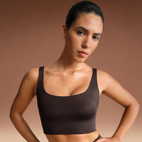 Nike SKIMS Shine Scoop-Neck Bra Top - NSKM Phoenix - BRSPT5149W-PHO