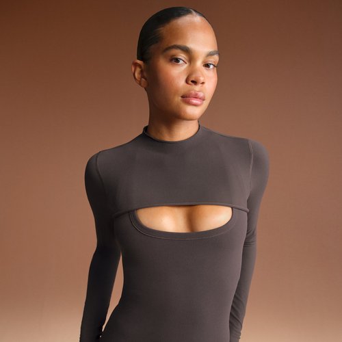 Nike x SKIMS Women's Vintage Seamless Shrug Obsidian main image 0