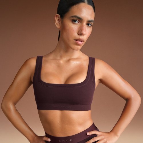 Nike SKIMS Vintage Seamless Scoop Bra - Nskm Currant - BRSPT2951-CUR