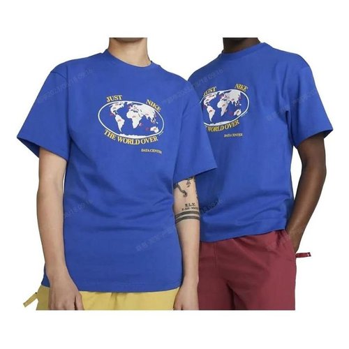 Nike Worldover Football T-Shirt - Blue - FB2750-480