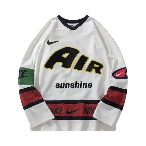 Nike x Cactus Plant Flea Market Hockey Jersey - Sail/Dune Red/Oil Grey - CI5374-133