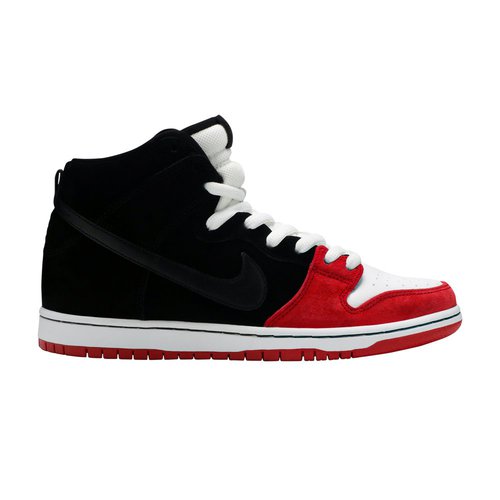 x Nike Dunk High Premium SB - Black/Black-University Red-Wht - 313171-061