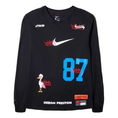 Nike x Heron Preston L/S Tee - Black - CJ0902-010