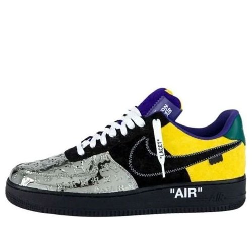 Nike x LOUIS VUITTON LV Air Force 1 Low - Black/Silver/Yellow - 1A9VCH