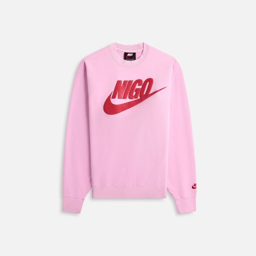 Nike x Nigo NRG Crew Fleece - Pink Rise/Gym Red - 5941-492