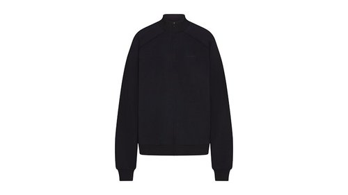 Nike x SKIMS Matte Tricot Oversized Track Jacket - Obsidian - TP-ZUP-4885-OBD