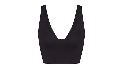 Nike x SKIMS Matte VNeck Bra Top - Obsidian