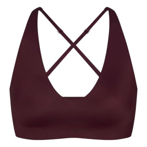 Nike x SKIMS Shine V-Neck Bra - Currant - BRSPT5-91W