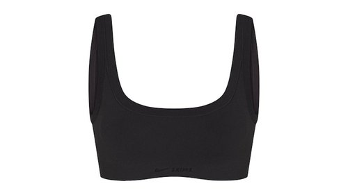 Nike x SKIMS Vintage Seamless Scoop Neck Bra - Obsidian