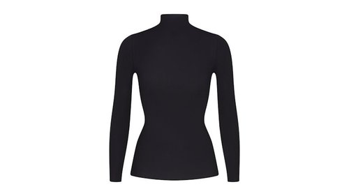 Nike x SKIMS Women's Weightless Layers Wrap Top Obsidian