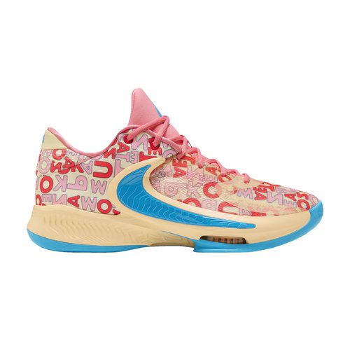 Nike Zoom Freak 4 EP - Pale Vanilla/Blue Lightning-Coral Chalk - FB9504-200