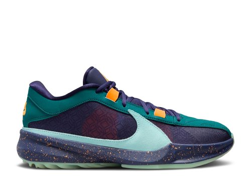 Nike Zoom Freak 5 EP - Geode Teal/Purple Ink/Total Orange - DX4996-300