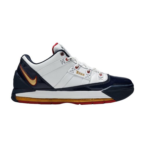 Nike Zoom Lebron 3 Low - White/Metallic Gold-Midnight Navy-Varsity Red - 31401011102