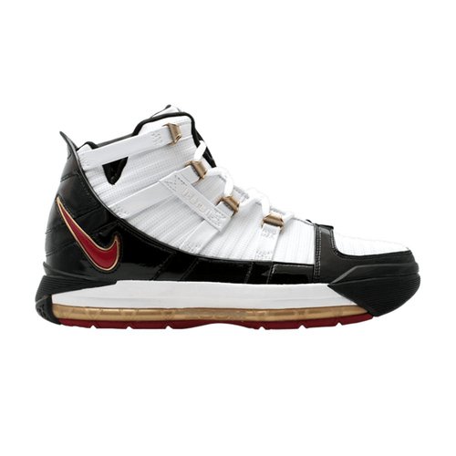 Nike Zoom Lebron 3 Sample - White/Varsity Crimson-Metallic Gold-Black - BAM153-M26-S