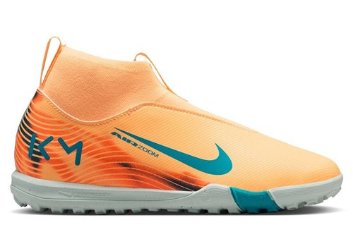 Kylian Mbappé x Nike Jr. Mercurial Superfly 10 Academy - Melon Tint/Igloo/Neo Turquoise - HF3420-801