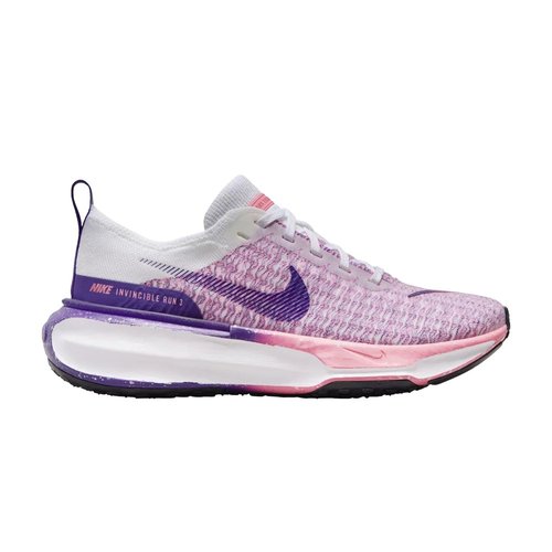 Nike Invincible 3 Womens Road Running Shoes (FQ8766-100 White/Coral Chalk/Metallic Silver/Court Purple) Size 10