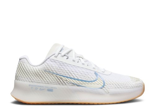 NikeCourt Air Zoom Vapor 11 HC - White/Sail/Gum Light Brown/Light Blue - DR6965-105