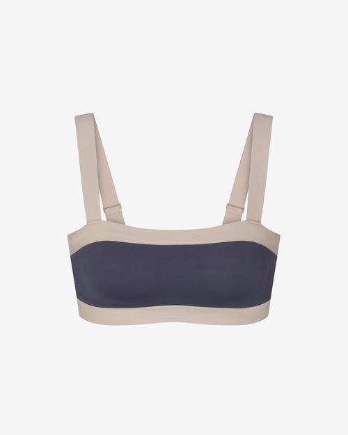 NikeSKIMS Shine Scoop Neck Bra Top - Navy - IR5084-446