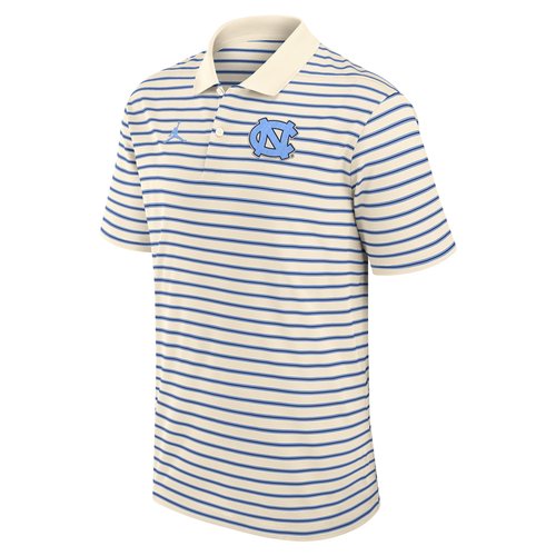 North Carolina Striped Air Air Jordan Dri-FIT College Polo - Tan/Beige - 0JLX0F2QNCN-QX7