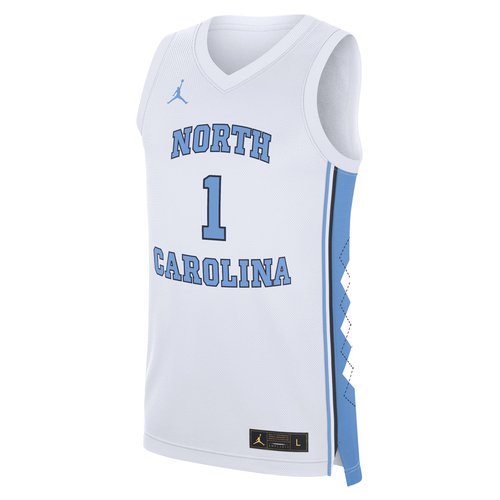 North Carolina Tar Replica Air Air Jordan College Basketball Jersey - White - CLEVGRJJCBJUNC-NC1