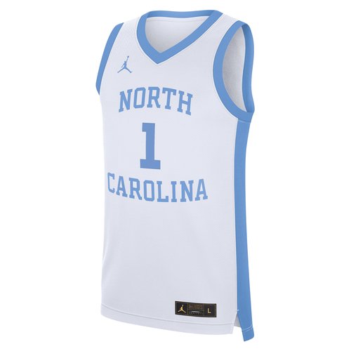 North Carolina Tar Replica Air Air Jordan College Basketball Jersey - White - CLEVGRJJCBJUNC-NC3
