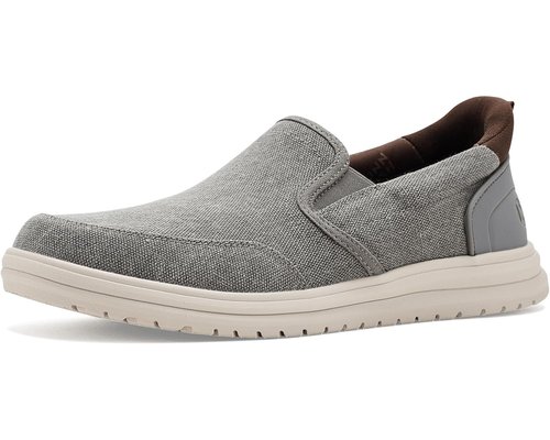 Nunn Bush Brew City Easy On and Moccasin Toe Hands Free Organic Canvas Slip-On Loafers - Blue - 8.165