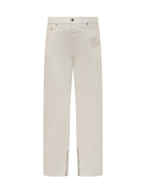 OFF-WHITE 90s Logo Zip Skate Jeans - OMYA177S24DEN0010202