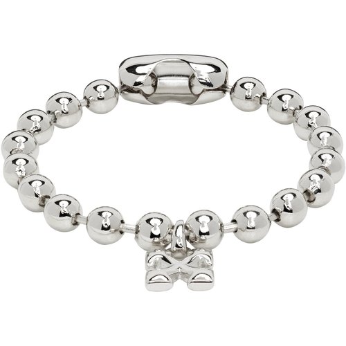 OFF-WHITE Arrow Ball Chain Bracelet - Silver - OMOA10WC99MET0017272272