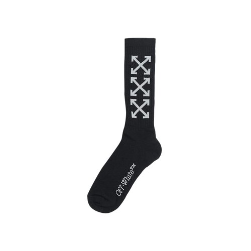 OFF-WHITE Arrow Bookish Socks - Black White - OMRA075C99KNI0011001
