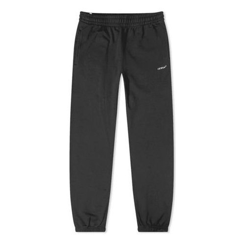 OFF-WHITE Arrow Printing Sports Long Pants - Black - OMCH029E20FLE0061001