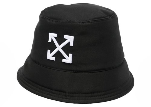 OFF-WHITE OFFWHITE Arrows Recycled Bucket Hat - Black
