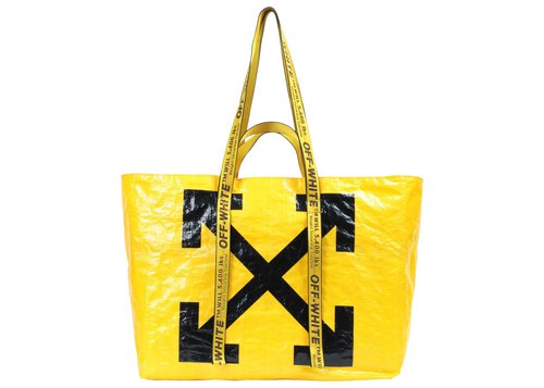 OFF-WHITE OFFWHITE Arrows Tote Bag - Yellow Black