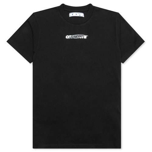 OFF-WHITE Back Printing Short Sleeve T-shirt Ordinary Version OMAA027E20JER0041001 - Black/White - OMAA027E20JER0041001