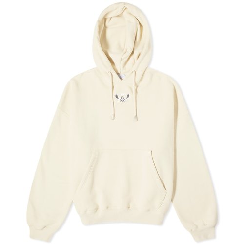 OFF-WHITE Bandana Half Arrow Popover Hoody - Angora White - OMBB118S24FLE0010301
