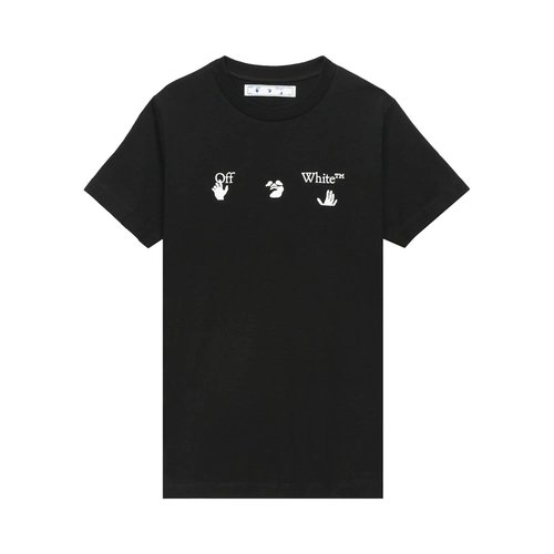 OFF-WHITE Big Logo Short-Sleeve Slim Tee - Black - OMAA027E20JER0021001