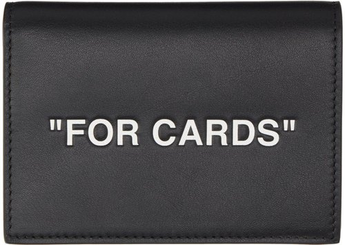 OFF-WHITE Black 'For Cards' Wallet - White - OMND032C99LEA0011001