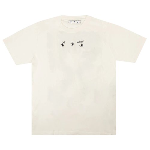OFF-WHITE Black Marker Short-Sleeve T-Shirt - White Black - OMAA027S21JER0080110