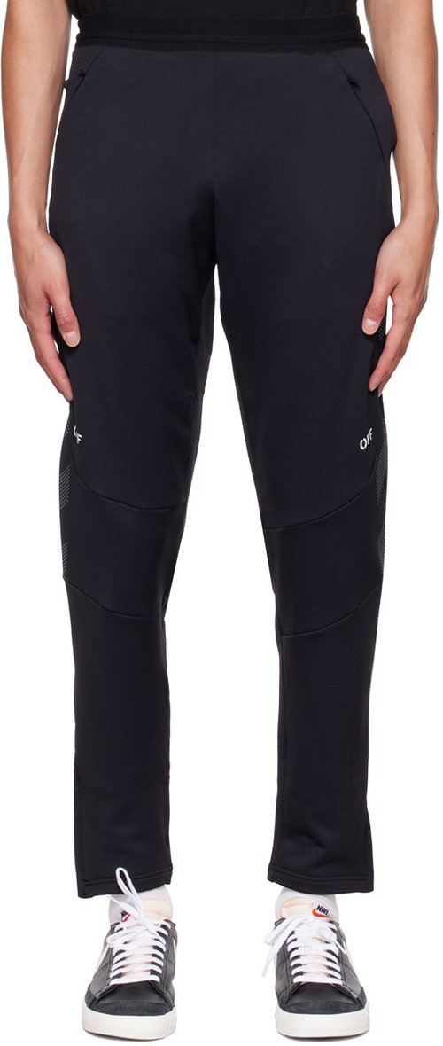 OFF-WHITE OFFWHITE Full Diag Sport Sweatpants - Black - OMVG020C99FAB0011001