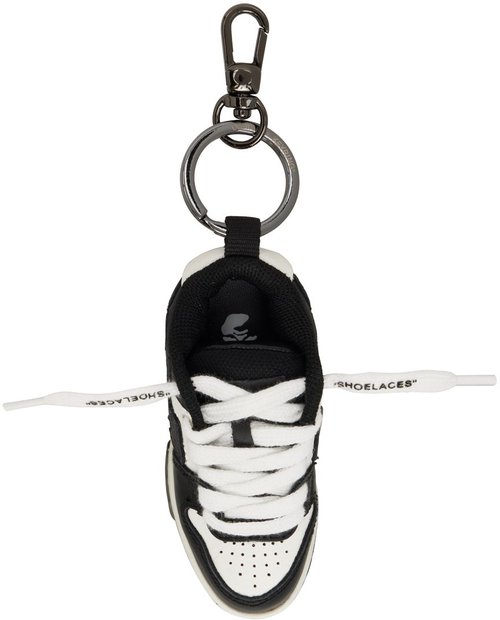 OFF-WHITE Black & White OOO Keychain - White Black - OMZG094C99PLA0010110
