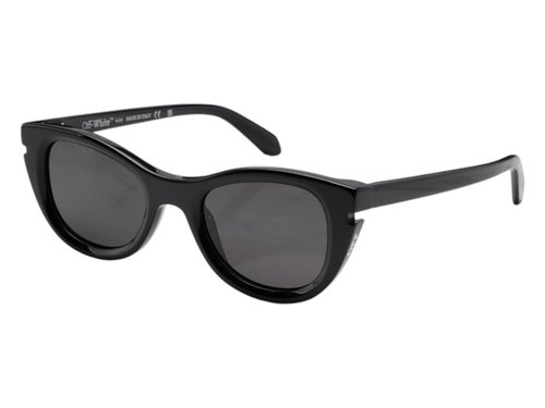 OFF-WHITE OFFWHITE Boulder Sunglasses - Black Dark Grey (Oeri112S24Pla0011007/Fr)
