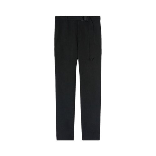 OFF-WHITE Buckle Dry Wool Slim Pant - Black - OMCA214F22FAB0021000