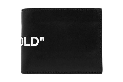 OFF-WHITE FW19 Quote Bifold Wallet - Black/White - OMNC008E198530581001