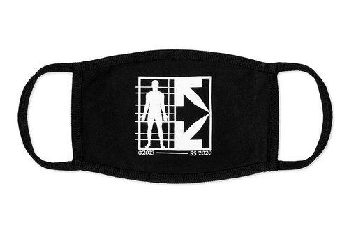 OFF-WHITE Half Arrow Mask - Black/White - OMRG001S201850101001