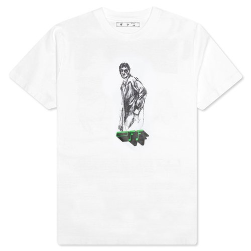 OFF-WHITE Mirko Two S/S Over Tee - White/Black - OMAA038F20FAB0110110