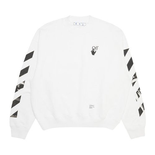 OFF-WHITE Carav Arrow Skate Crewneck - White - OMBA054F21FLE0110110