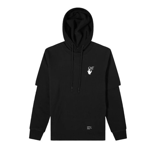 OFF-WHITE Caravaggio Arrow DBL Sleeve Hoodie - Multi-Color - OMBB087F21FLE0051001