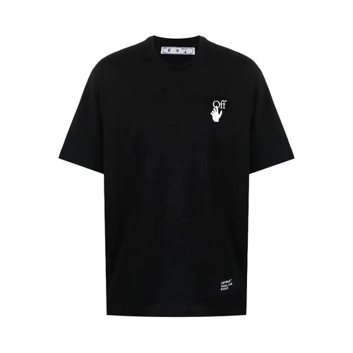OFF-WHITE Caravaggio Arrow Short-Sleeve Over Skate Tee - Black - OMAA120F21JER0071001