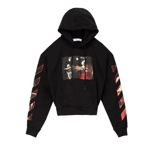 OFF-WHITE Caravaggio Over Hood - Black - OMBB037R21FLE0021025